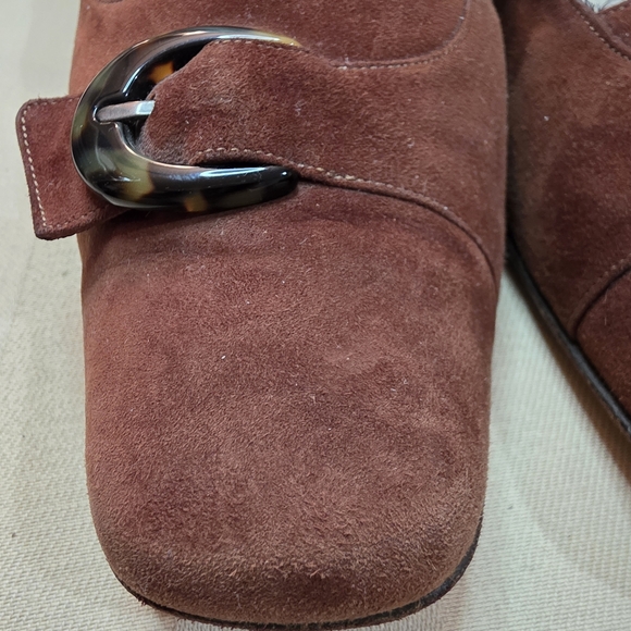 SALVATORE FERRAGAMO | BOUTIQUE | LADIES | BROWN  PUMPS | SHOES | HEELS SIZE 11 B - Picture 9 of 10